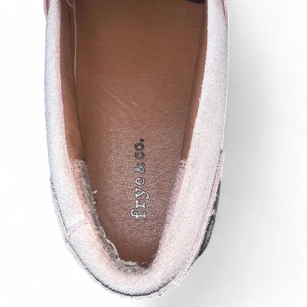 Frye & Co Peggy Perf Slip-on Suede Sneakers Pink‎ 79251-BUS Women's 7